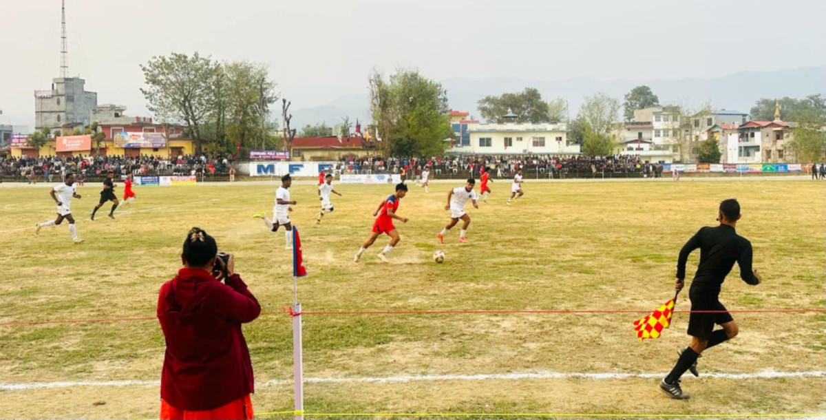 सुनगाभा सैनामैना गोल्डकप :  महावीर काठमाडौँ जितसँगै सेमिफाइनल पुग्यो