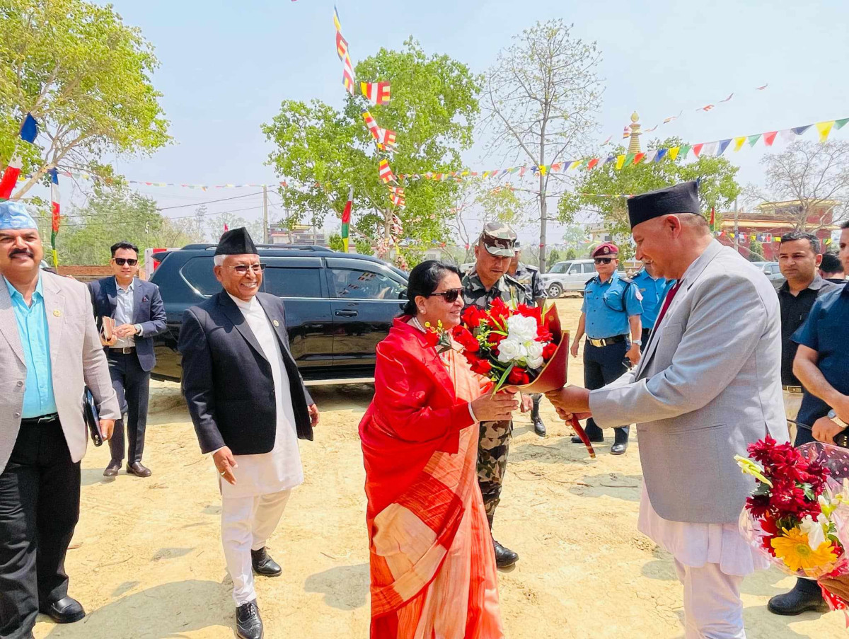 बुद्धका सन्देशलाई विश्वभर फैलाएर शान्तिदूतको भूमिका निर्वाह गर्न सकिन्छ: पूर्व राष्ट्रपति भण्डारी