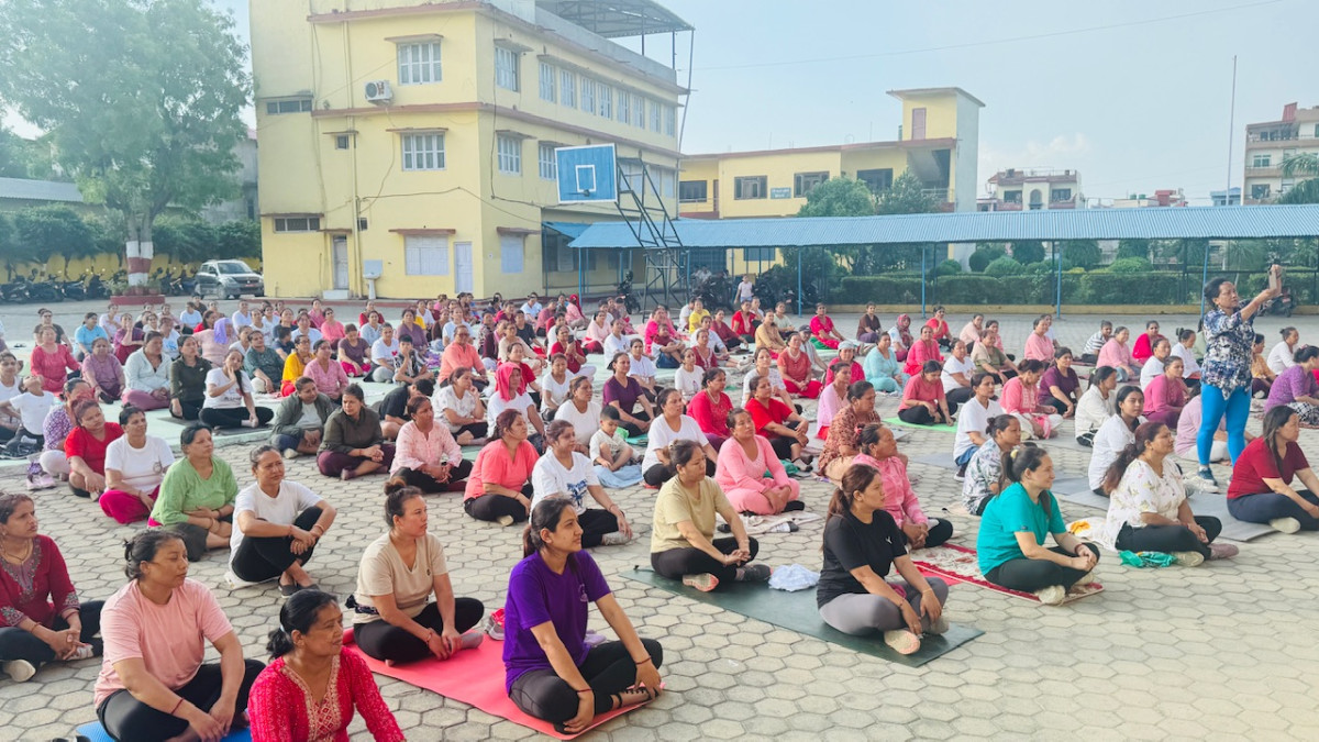पतञ्जली योग समिति रुपन्देहीको आयोजनामा योग शिबिर शुरू