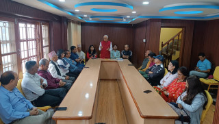 शान्ति समाज केन्द्रीय कार्यालयमा पुगे डा. शेखर कोइराला