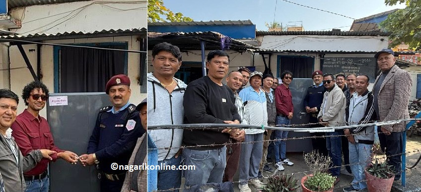 जी ट्वान्टिफाइभ क्लव बुटवलद्वारा अस्थायी प्रहरी चौकी देवीनगरमा सहयोग प्रदान