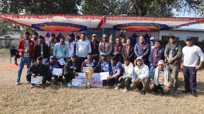 पृथ्वी कप टेपबल क्रिकेट च्याम्पियनसिपको उपाधि लुम्बिनी नवयुवा क्लवलाई