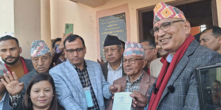 रूपन्देही-२ मा एमाले उपाध्यक्ष विष्णुप्रसाद पौडेलले गराए उम्मेदवारी दर्ता
