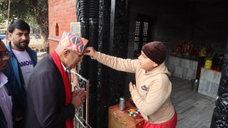 रुपन्देही क्षेत्र नं २ : घरदैलो अभियानमा व्यस्त छन् एमाले उम्मेदबार विष्णु पौडेल