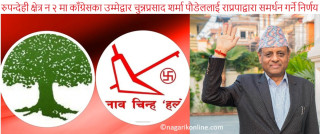 राप्रपाले रुपन्देही २ मा काँग्रेसका उम्मेद्वार चुन्नलाई समर्थन गर्ने