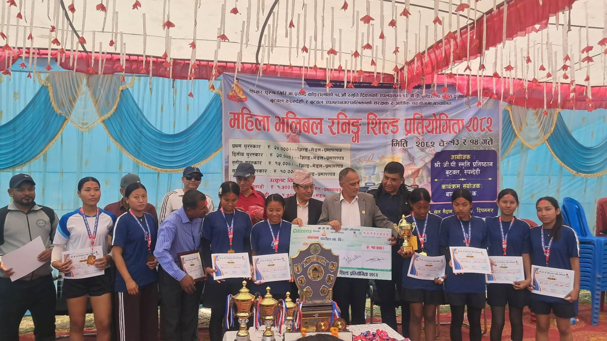 कोइरालाको १६औं स्मृतिमा आयोजित महिला भलिवलको उपाधि सिद्धेश्वर माविलाई