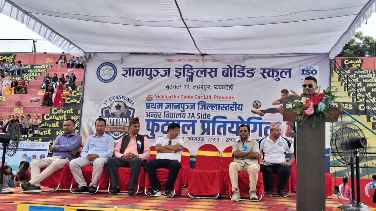 शुरू भयो प्रथम ज्ञानपुञ्ज जिल्ला स्तरीय सभेनएसाइड फुटबल प्रतियोगिता,आज पाँच खेल सम्पन्न