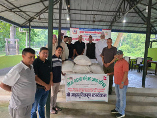 धर्मगुरु हजरतको जन्मोत्सवमा बुटवलको नन्दिनी गौशालामा गौआहार हस्तान्तरण