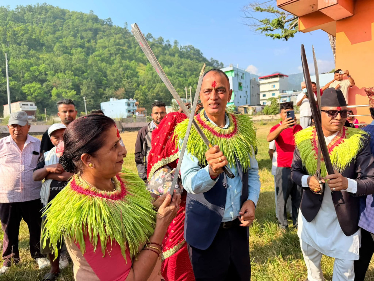 बुटवलको जितगढीस्थित दुर्गा मन्दिरमा १३औँ सरायँ नाच